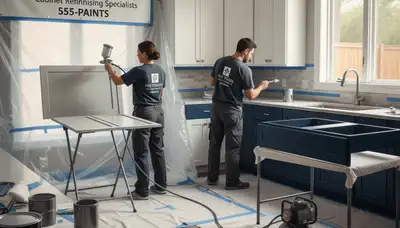 Aurora, CO cabinet painting by Aurora Paint Pros for durable kitchen finishes