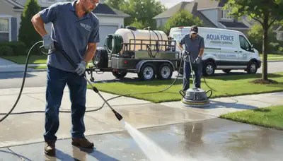 Aurora, CO concrete pressure cleaning for driveways, patios, and walkways by Aurora Paint Pros