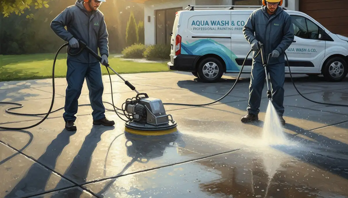 Aurora, CO concrete pressure cleaning for driveways, patios, and walkways by Aurora Paint Pros