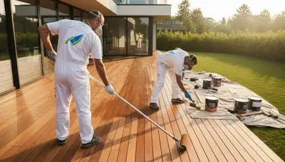 Aurora, CO deck painting by Aurora Paint Pros for durable, weather-resistant outdoor finish