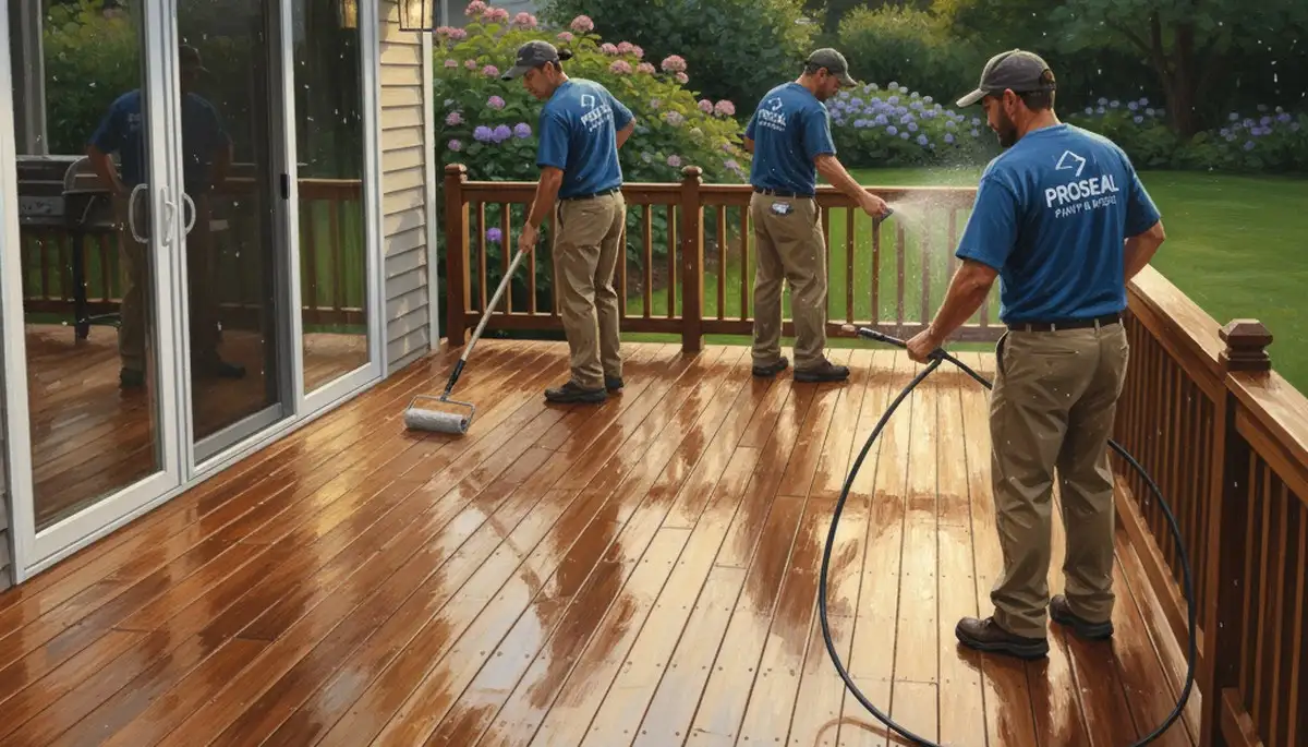 Aurora, CO deck sealing service by Aurora Paint Pros protecting wood from sun, snow, and weather damage