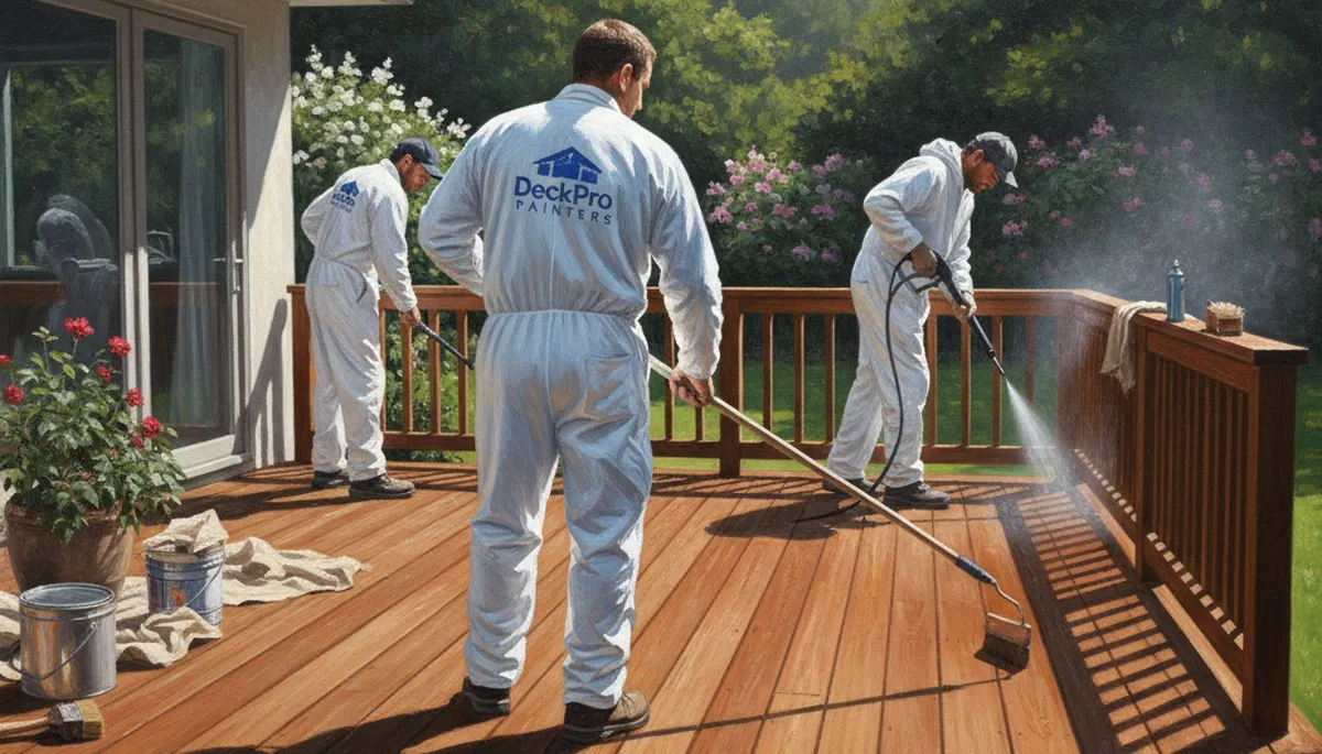 Professional deck staining service in Aurora, CO by Aurora Paint Pros