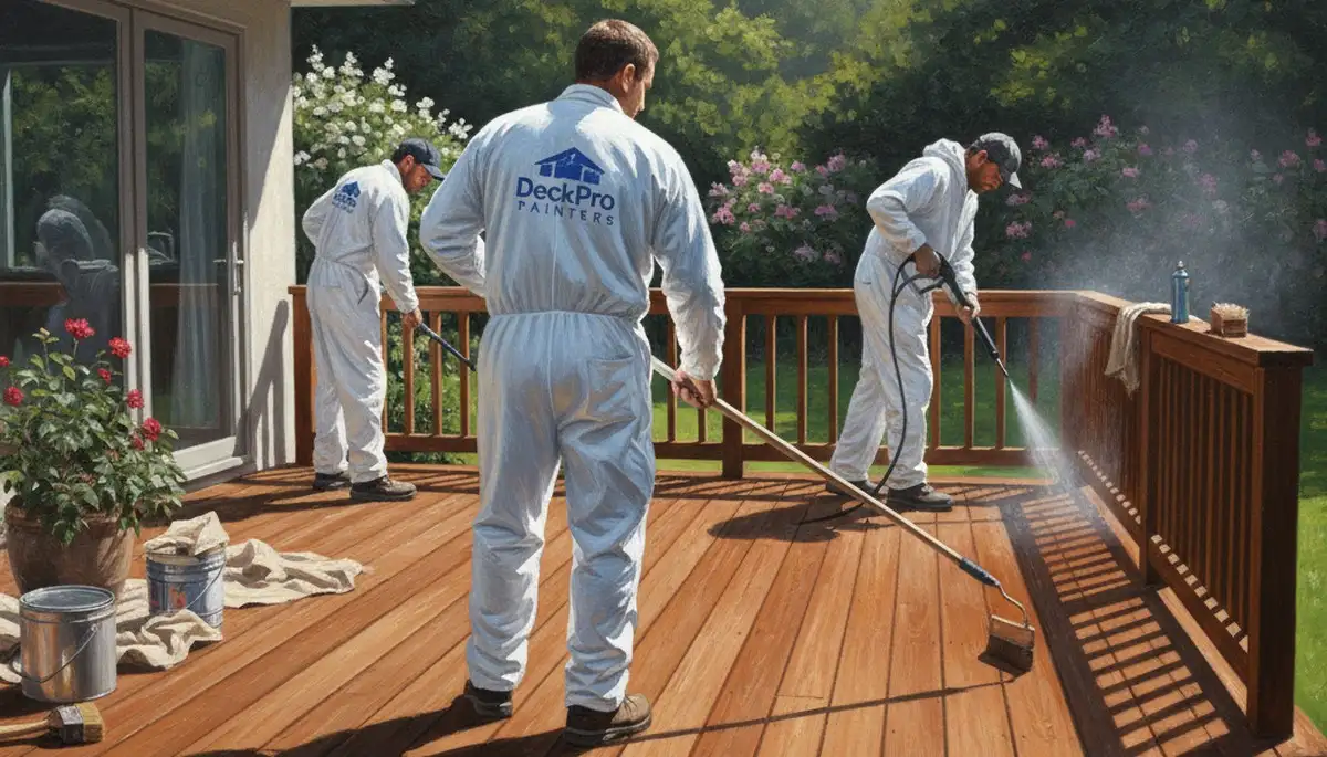 Professional deck staining service in Aurora, CO by Aurora Paint Pros