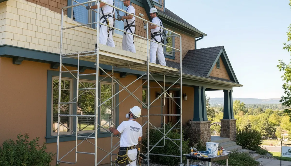 Aurora, CO painting contractor on-site for interior and exterior painting services