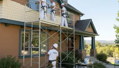Aurora, CO painting contractor on-site for interior and exterior painting services