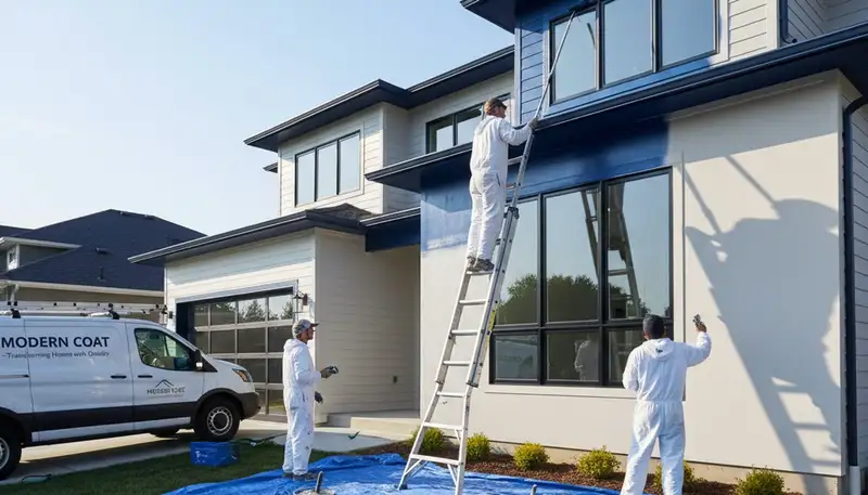 Aurora, CO house painters applying durable exterior paint to protect homes from sun and hail